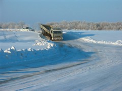 В Новосибирской области открыта ледовая переправа «Ордынск-Нижнекаменка»