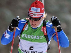 Биатлонистка Романова выиграла спринт на чемпионате России
