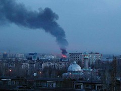 Пожар в здании Генпрокуратуры в центре Бишкека связан с массовыми беспорядками