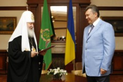Виктор Янукович встретился с Патриархом Московским и всея Руси Кириллом