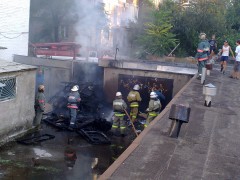 В Краснодаре во дворе общежития КубГТУ произошел пожар