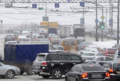 На Третьем транспортном кольце Москвы столкнулись 9 автомобилей