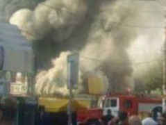 Из горящей пристройки к торговому центру в Красноярском крае эвакуировано 50 человек
