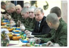 Путин рассказал солдатам про 