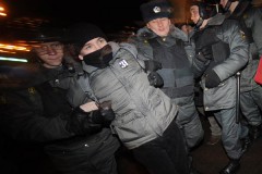 Участники несанкционированного митинга задержаны в Москве