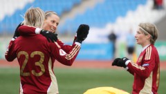 Женская сборная России по футболу обыграла сборную Македонии со счетом 8:0