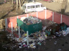 В Краснодаре будут штрафовать за выброшенный к контейнерам строительный мусор