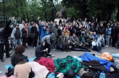 Управа Басманного района Москвы сообщает о многочисленных жалобах на лагерь оппозиции