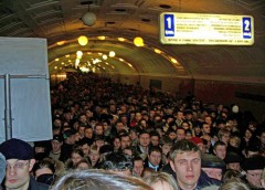 Московское метро парализовано из-за технических проблем