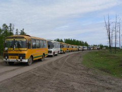 Юго-осетинские дети отправлены на автобусах из Северной Осетии отдыхать в Абхазию