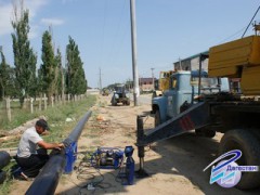 Новый водовод строят в пригороде Махачкалы