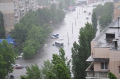Одессу затопило ливневыми дождями