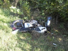 Мотоциклист погиб на Кубани, врезавшись с забор