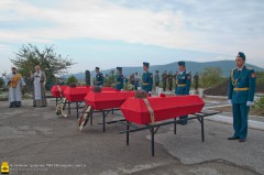 В Новороссийске торжественно перезахоронили останки 62 советских солдат