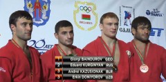 На чемпионате мира по самбо в Минске россияне завоевали 7 из 9 золотых медалей