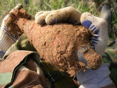 Минометную мину обнаружили фермеры в Динском районе Кубани