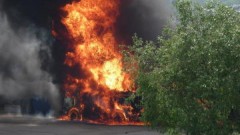 На Дону в результате пожара на нефтебазе погиб водитель бензовоза