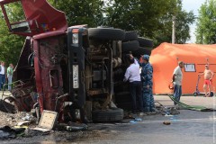 Водитель «КамАЗа», протаранивший автобус, арестован