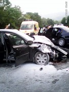 При столкновении BMW и Chevrolet lacetti под Горчим Ключем погиб человек, шестеро травмированы