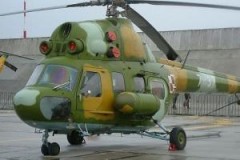 На Украине во время тренировочного полета упал вертолет Ми-2