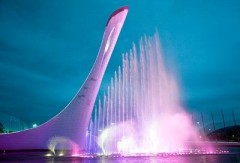 Фонтан в Олимпийском парке «станцует» под мелодии о любви