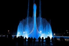 Фонтан «Чаша Олимпийского огня» в Сочи не работает из-за проводимых профилактических работ