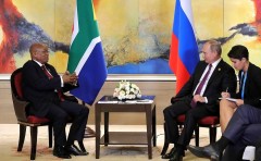 Путин встрелился с Президентом ЮАР Джейкобом Зумой