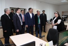 Юнус-Бек Евкуров открыл новое почтовое отделение в Ингушетии