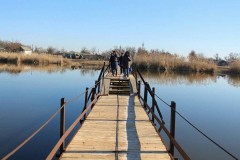 В Белоглинском районе Кубани отремонтировали пешеходный мост