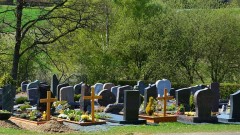 В Ейском районе Кубани на кладбище пропали могильная плита, лавочка и стол