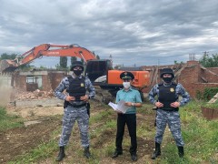 В Прикубанском округе Краснодара снесен крупный самострой