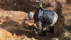 В Темрюкском районе Кубани следователи приступили к работе на месте захоронения мирных граждан