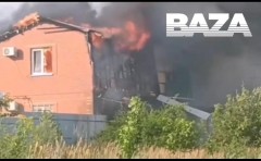 Беспилотник рухнул на жилой дом в Таганроге