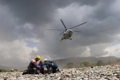 Сочинские спасатели провели учения с вертолетом