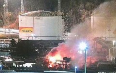 В Туапсе беспилотниками атакована нефтебаза «Роснефти»