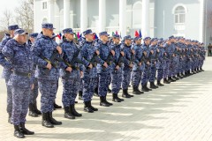 В Темрюке молодые сотрудники Росгвардии приняли присягу на верность Российской Федерации