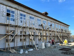 Корпус начальной школы в станице Крыловской готов на 78%
