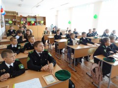 На базе средней школы № 93 советского района Волгограда торжественно открыт пограничный кадетский класс