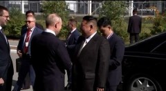 Владимир Путин проводит переговоры с Ким Чен Ыном на космодроме Восточный в Амурской области