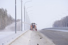 40 см снега: дорожники ликвидировали последствия аномального снегопаде на трассе М-4 «Дон»
